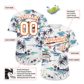 Custom White Hawaii White Authentic Baseball Jersey BSBJ0a-bc0fbff